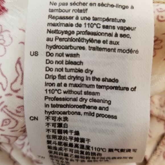 Sandro Paris Women's Trinidad Plein Soleil Faux Wrap Hi Lo Midi Dress Size 8 - Picture 11 of 14